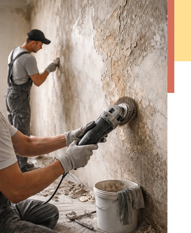 Снятие и удаление краски со стен в Можге от 2127 руб. — ОТДЕЛОЧНИК-Мжг