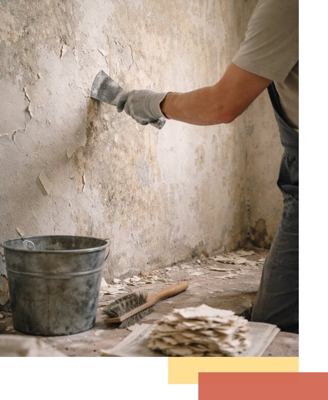 Удаление старой краски со стен в Можге качественно и быстро