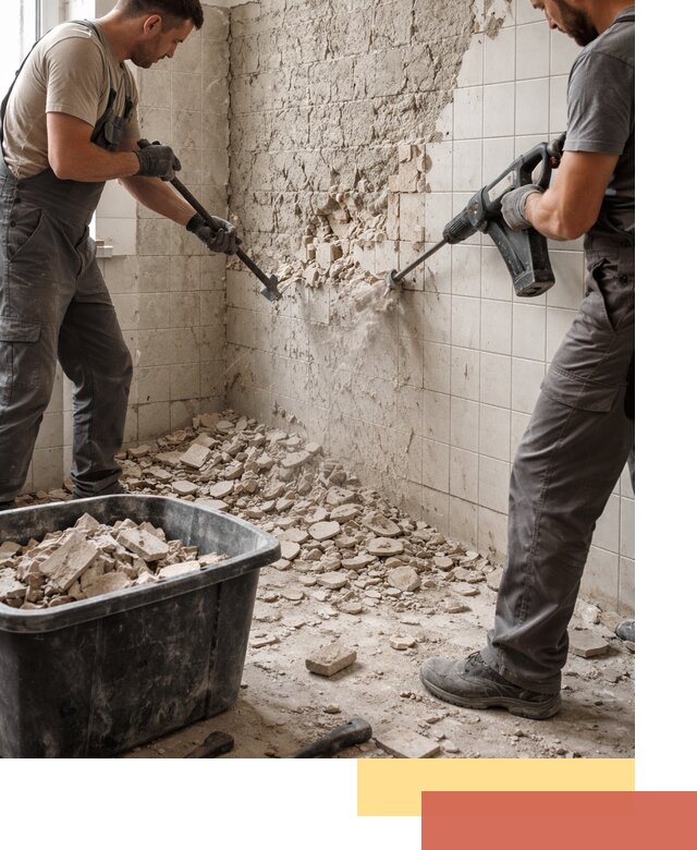 Демонтаж плитки со стен в Можге быстро и аккуратно
