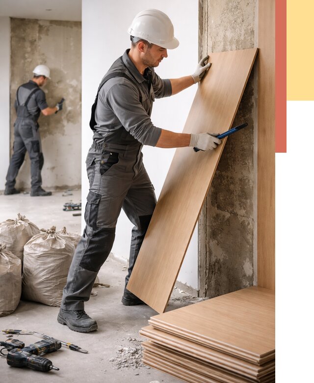 Демонтаж стеновых панелей в Можге от 3545 руб. за м² быстро и недорого | ОТДЕЛОЧНИК-Мжг