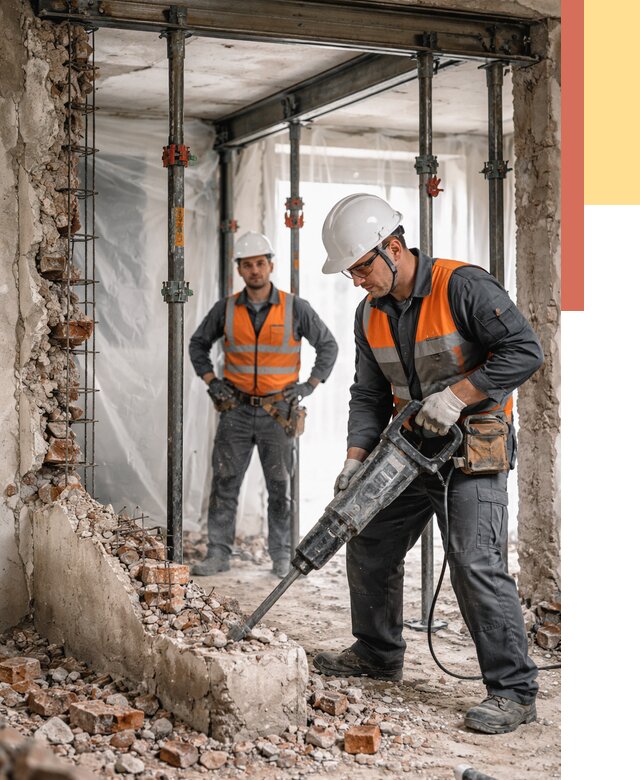 Снос несущих стен в Можге от 10381 руб. — демонтаж несущей стены под ключ | ОТДЕЛОЧНИК-Мжг