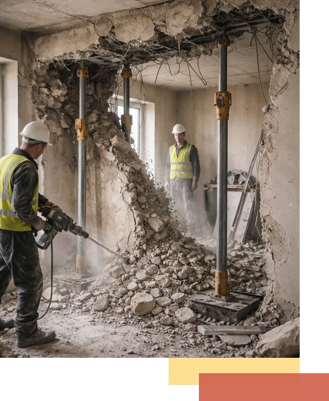 Снос несущих стен в Можге с гарантией безопасности и качества