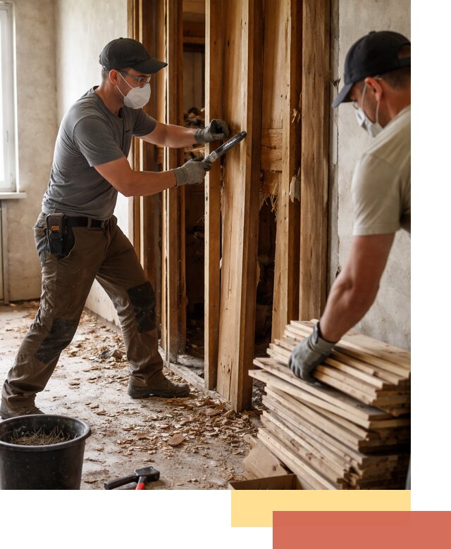 Демонтаж деревянных перегородок в Можге быстро и аккуратно