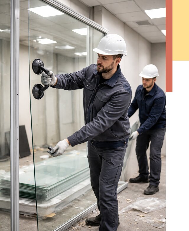 Демонтаж стеклянных перегородок в Можге от 3241 руб. — быстро и недорого | ОТДЕЛОЧНИК-Мжг