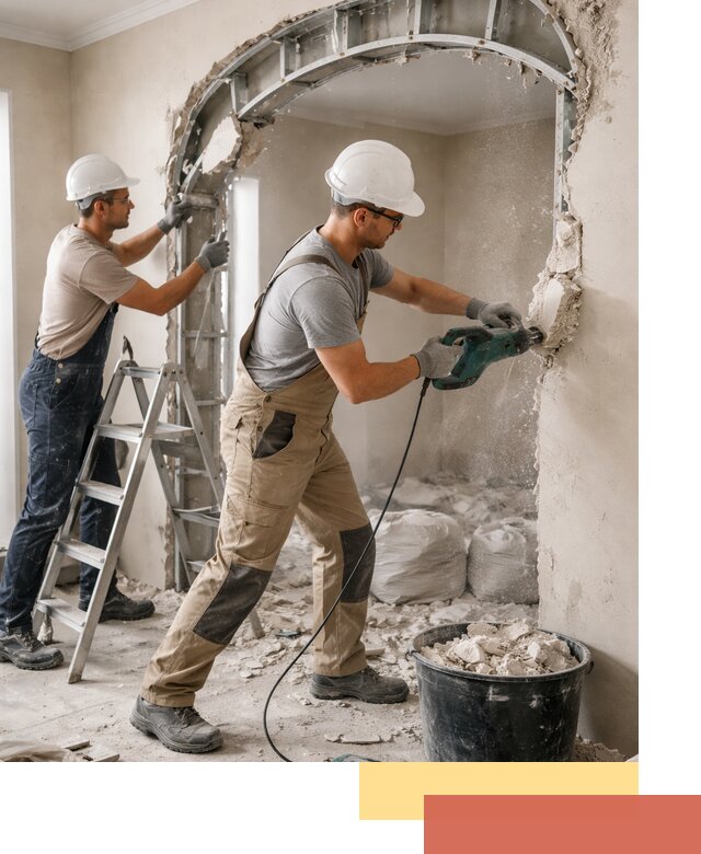 Демонтаж гипсокартонной арки в Можге быстро и аккуратно