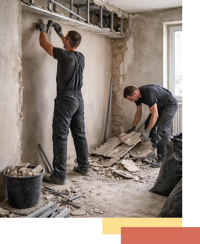 Демонтаж короба из гипсокартона в Можге быстро и аккуратно