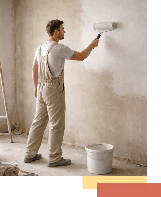 Грунтовка стен под отделку в Можге профессиональным раствором