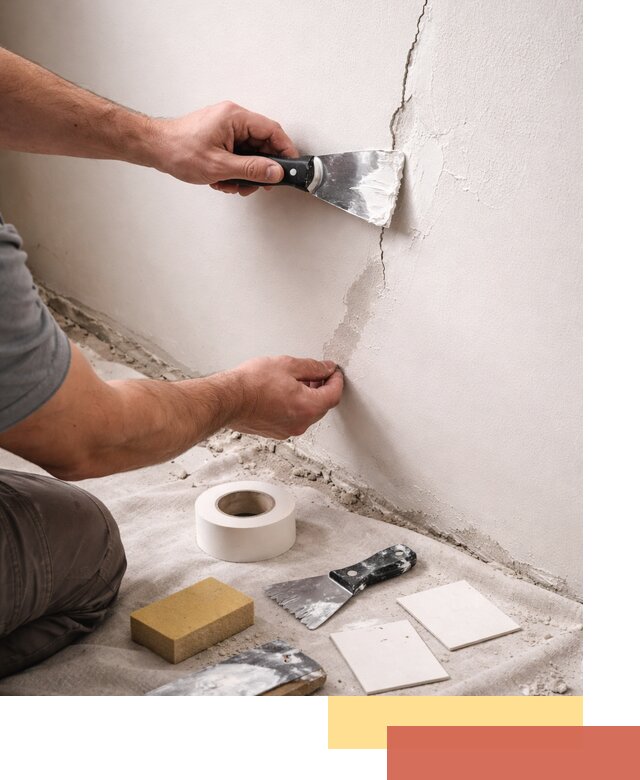 Заделка трещин и сколов в стенах и потолках в Можге