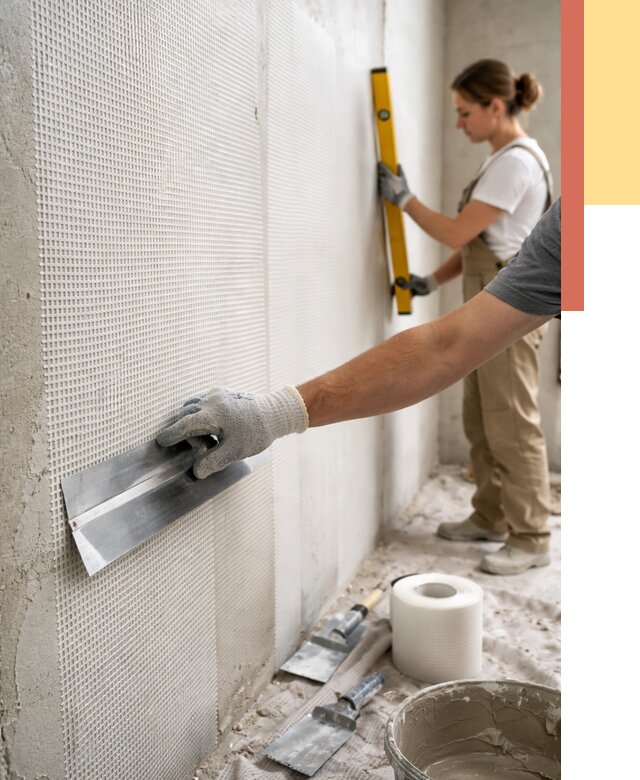 Армирование стен стеклосеткой в Можге от 3241 руб. под ключ | ОТДЕЛОЧНИК-Мжг