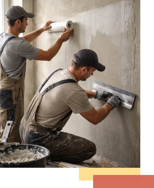 Армирование стен стеклосеткой в Можге для прочной отделки