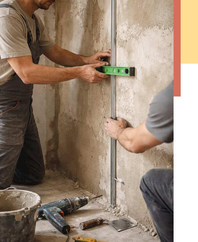 Установка штукатурных маяков в Можге от 7090 руб. — быстро и недорого | ОТДЕЛОЧНИК-Мжг