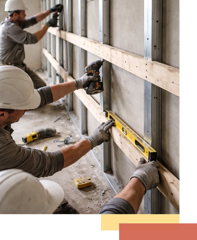 Устройство обрешетки под панели в Можге