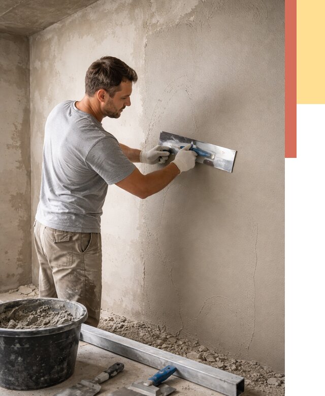 Штукатурка стен без маяков в Можге от 7292 руб/м2 — услуги и цена | ОТДЕЛОЧНИК-Мжг