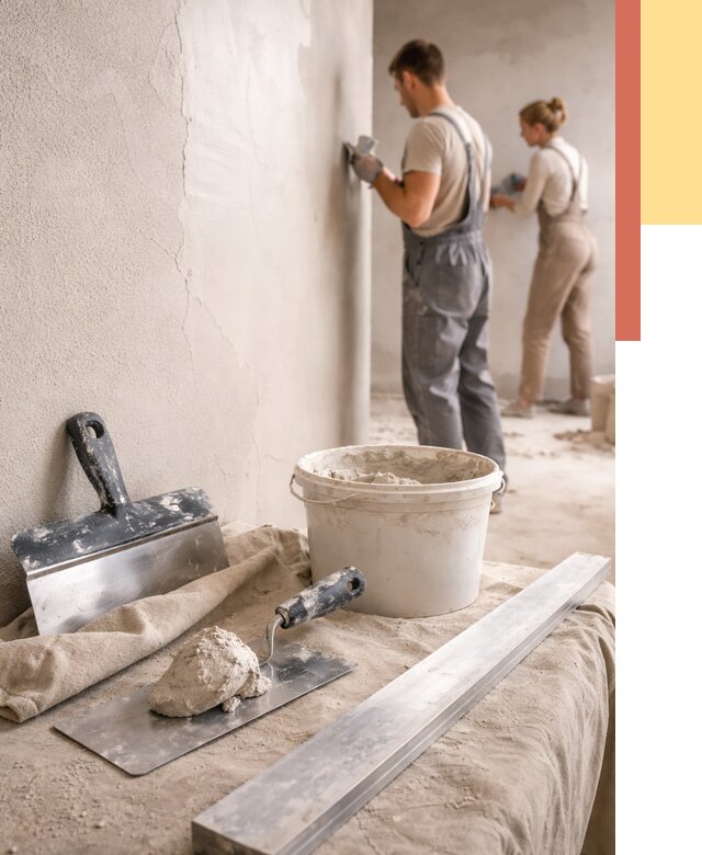 Штукатурка стен гипсовая в Можге от 4558 руб/м2 — быстро и недорого | ОТДЕЛОЧНИК-Мжг