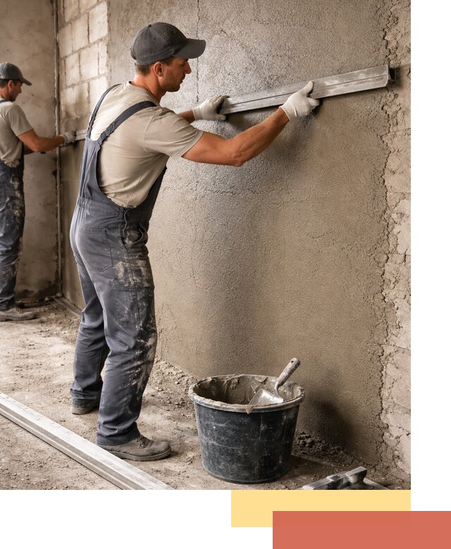 Штукатурка стен цементно-песчаная в Можге профессионально