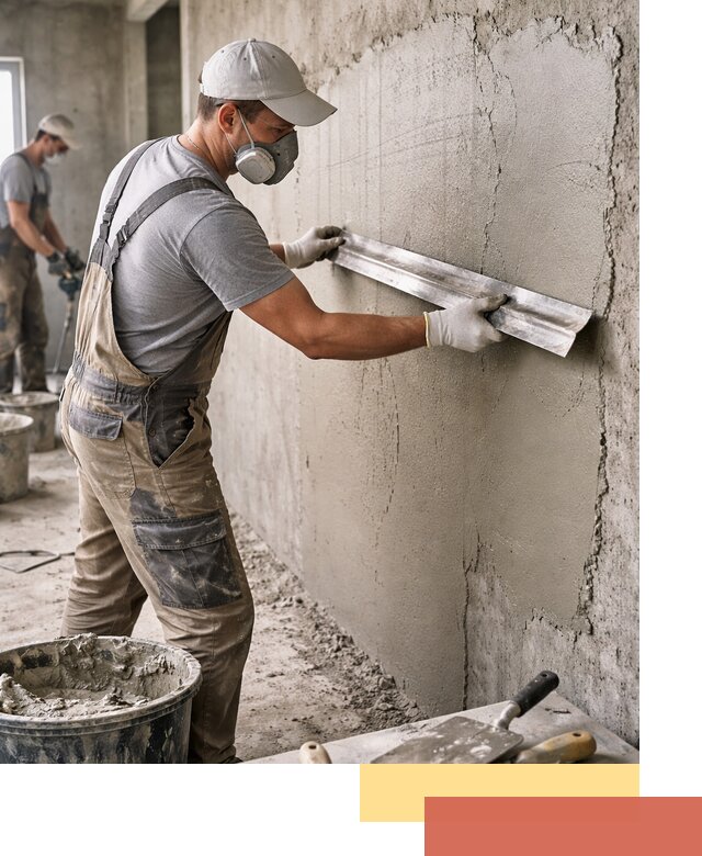 Штукатурка бетонных стен в Можге качественно и долговечно