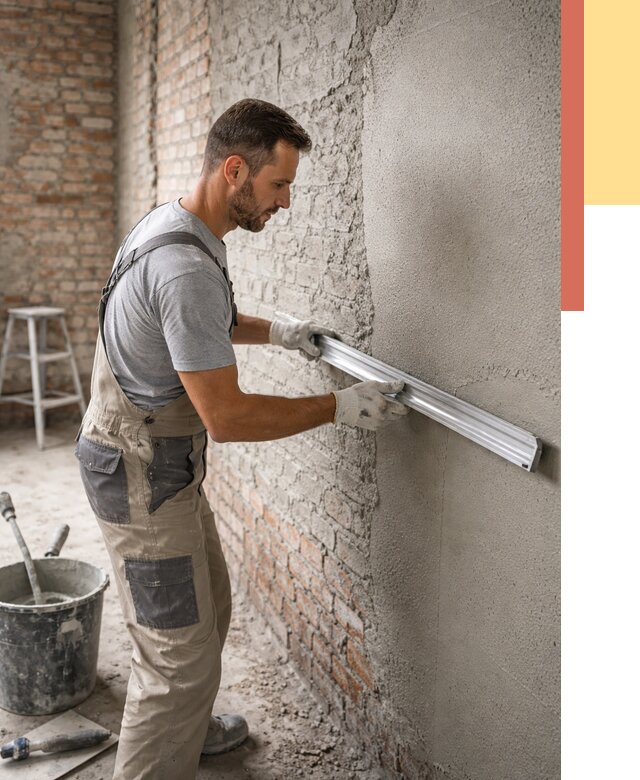 Штукатурка кирпичных стен в Можге от 4558 руб/м2 — быстро и недорого | ОТДЕЛОЧНИК-Мжг