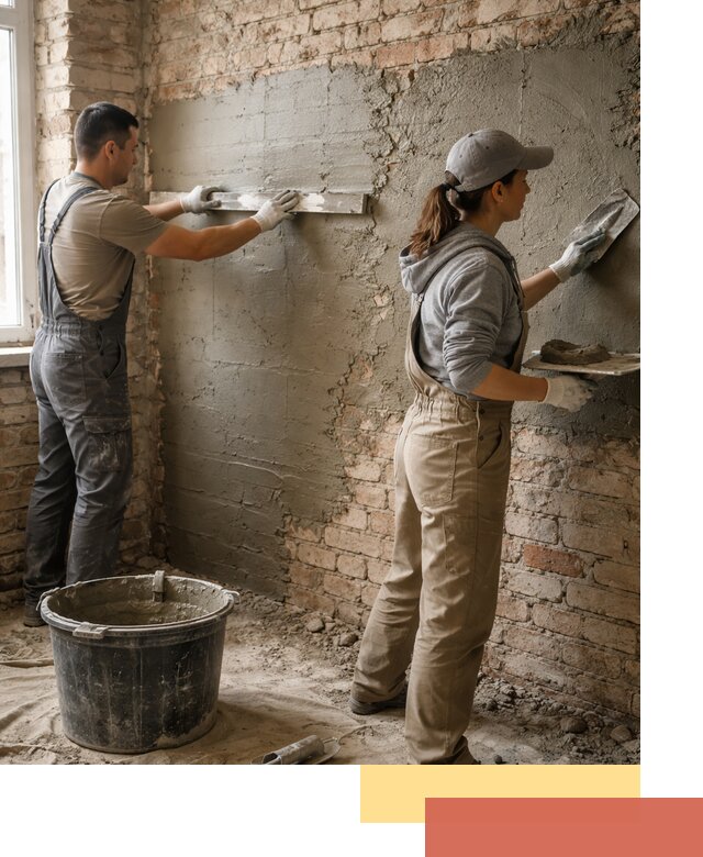 Штукатурка кирпичных стен в Можге — качественно и надежно