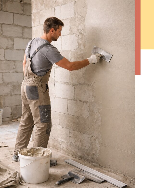 Штукатурка стен из газобетона в Можге от 2127 руб./м2 — быстро и недорого | ОТДЕЛОЧНИК-Мжг