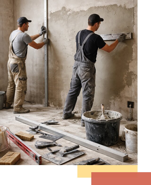 Профессиональная штукатурка стен под плитку в Можге