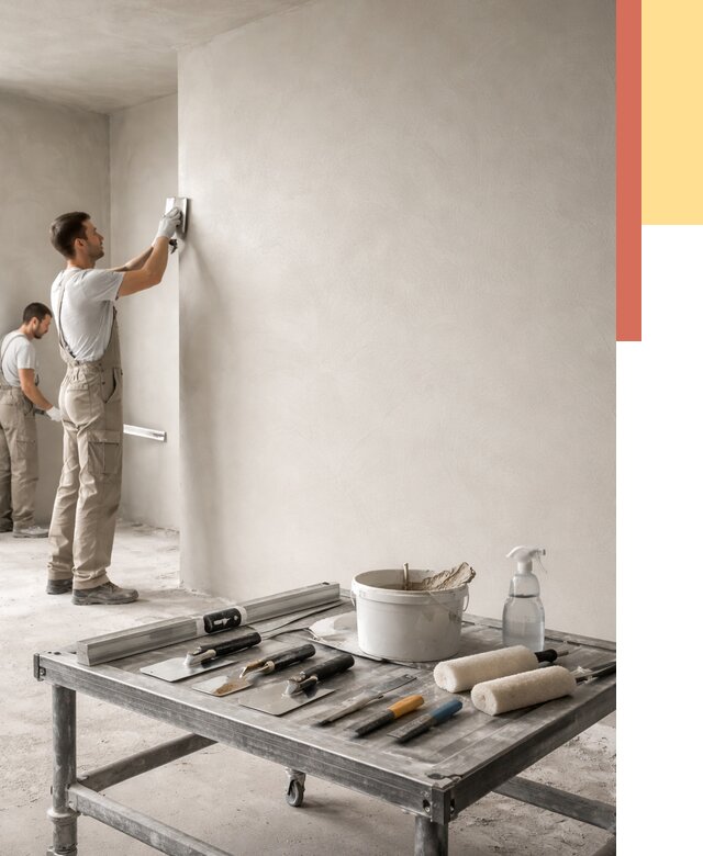 Штукатурка стен под покраску в Можге от 4558 руб./м² — качественно и недорого | ОТДЕЛОЧНИК-Мжг