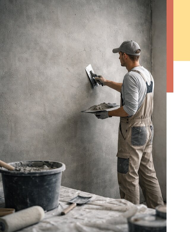 Декоративная штукатурка под бетон в Можге от 2532 руб./м² — нанесение под ключ | ОТДЕЛОЧНИК-Мжг