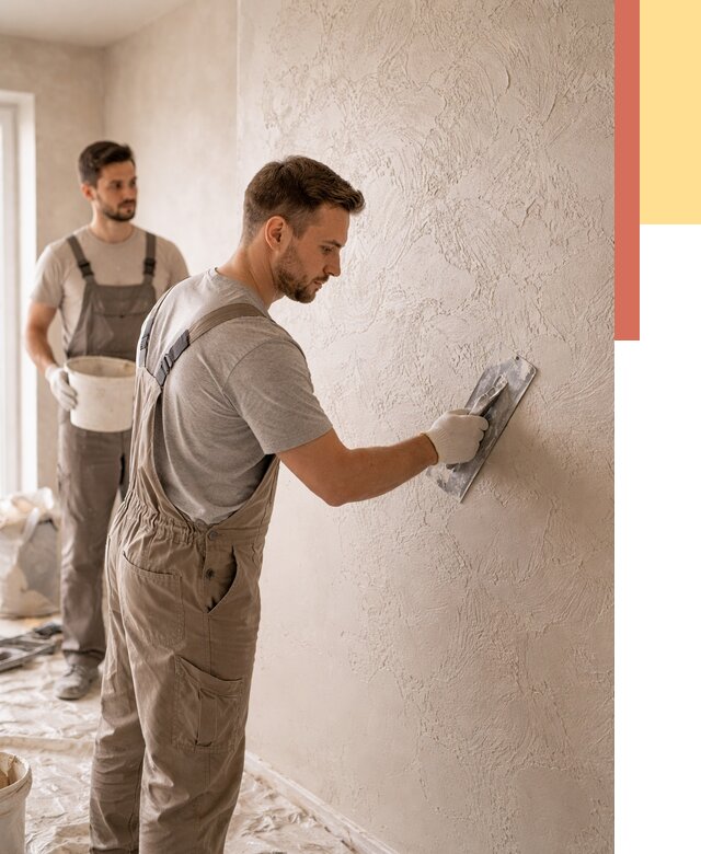 Фактурная штукатурка стен в Можге от 4254 руб./м² — заказать под ключ | ОТДЕЛОЧНИК-Мжг