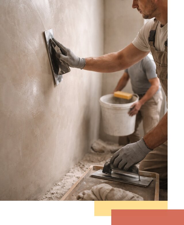 Нанесение марокканской штукатурки таделакт в Можге