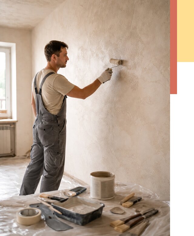 Нанесение лессирующей краски по декоративке в Можге от 1772 руб. | ОТДЕЛОЧНИК-Мжг