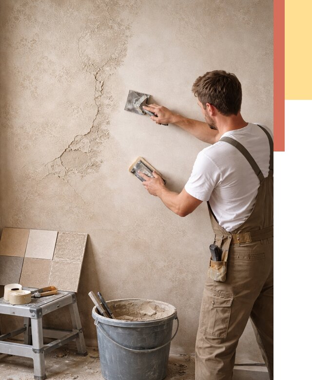 Ремонт декоративной штукатурки в Можге от 4558 руб. под ключ | ОТДЕЛОЧНИК-Мжг