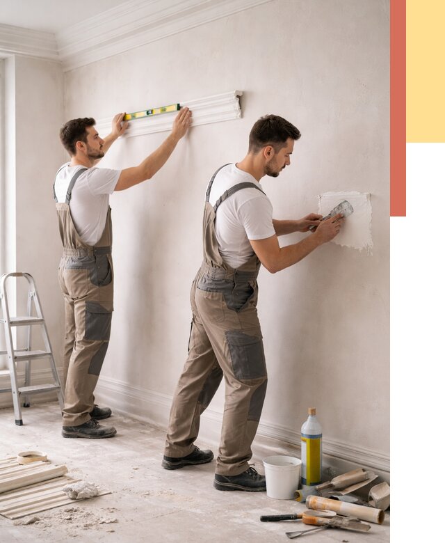 Монтаж лепнины на стены в Можге от 4558 руб. — недорого, быстро | ОТДЕЛОЧНИК-Мжг