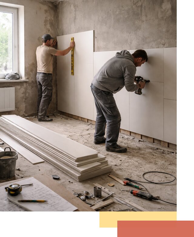 Монтаж ПВХ панелей на стены в Можге качественно и быстро