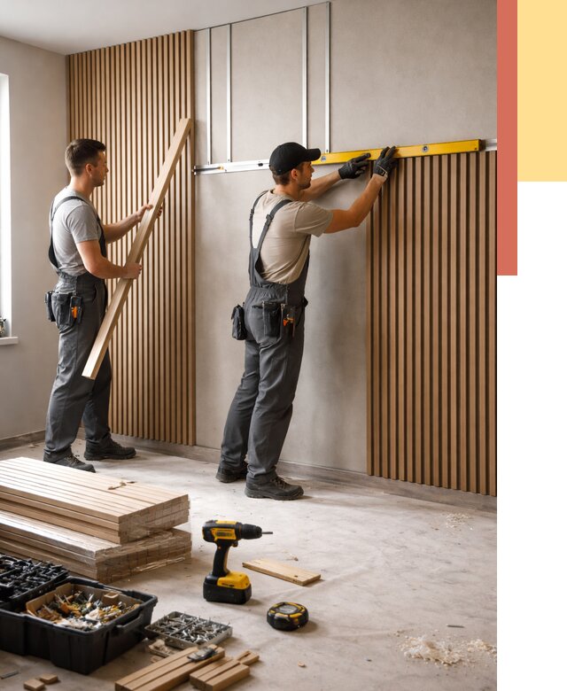 Монтаж реечных панелей на стены в Можге от 1215 руб. — быстро и недорого | ОТДЕЛОЧНИК-Мжг