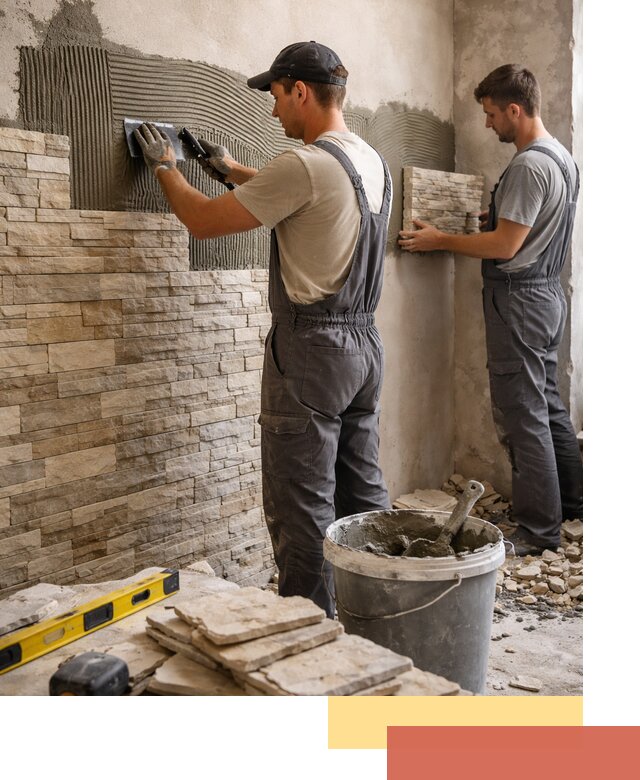 Монтаж искусственного камня в Можге — облицовка стен и фасадов