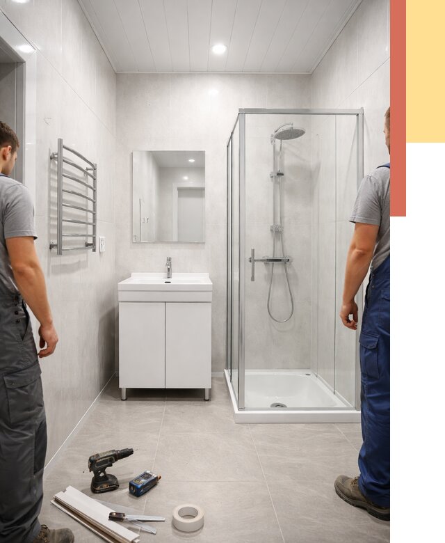 Отделка ванной комнаты панелями ПВХ в Можге от 4558 руб. за м2 | ОТДЕЛОЧНИК-Мжг