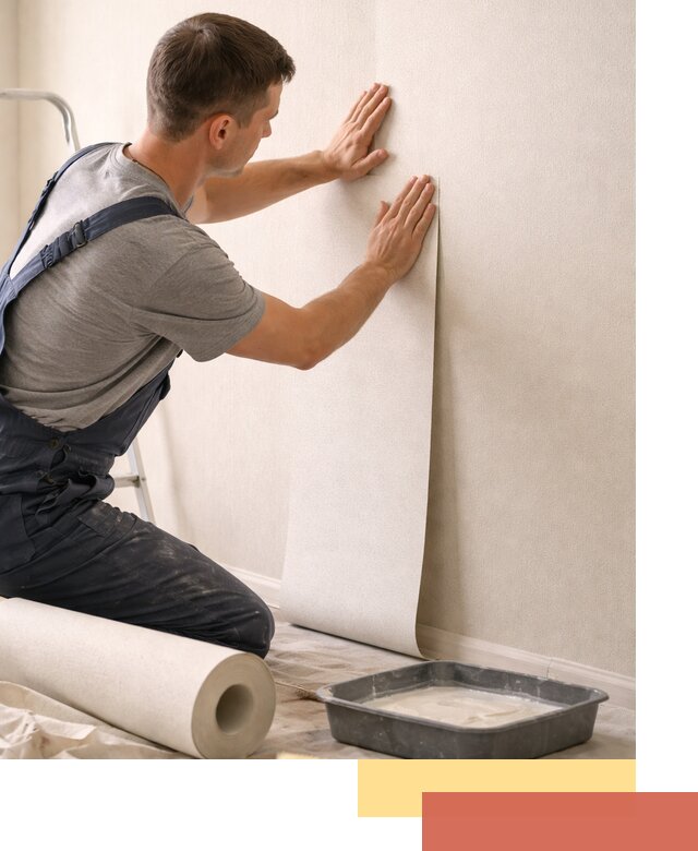 Поклейка флизелиновых обоев в Можге качественно и быстро