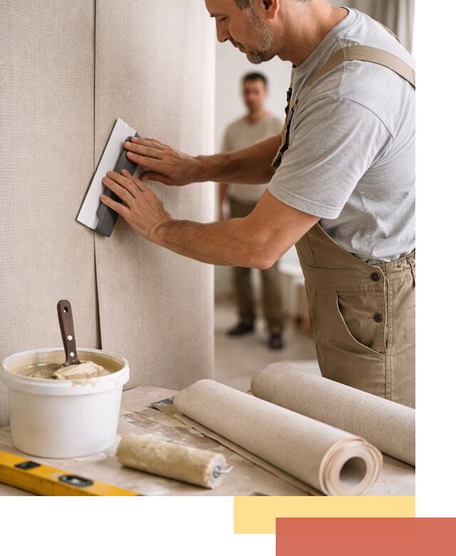 Поклейка текстильных обоев в Можге профессионально и аккуратно