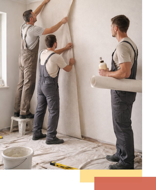 Оклейка стен обоями в Можге — качественно и профессионально