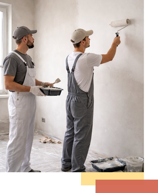 Покраска стен водоэмульсионной краской в Можге