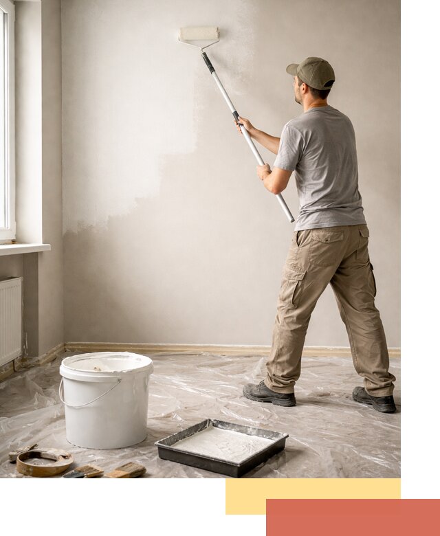 Покраска стен латексной краской в Можге качественно и быстро