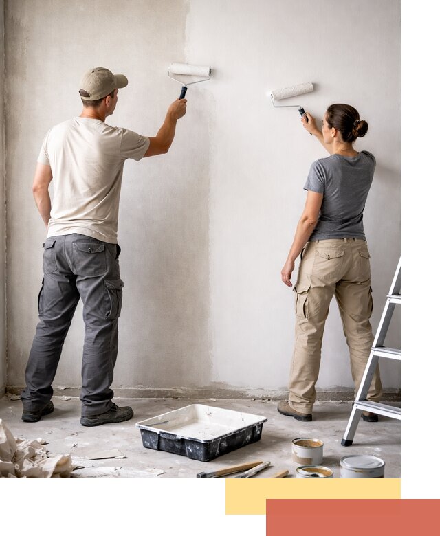 Окраска стен по стеклохолсту в Можге качественно и долговечно