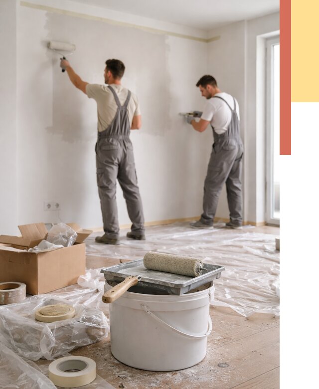 Покраска стен в квартире в Можге от 2532 руб/м2 — быстро и недорого | ОТДЕЛОЧНИК-Мжг