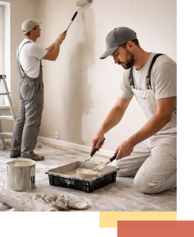 Покраска стен в квартире в Можге — профессионально и аккуратно