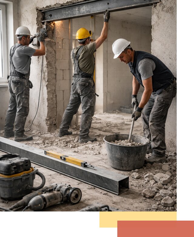 Создание проемов в стенах и несущих конструкциях в Можге