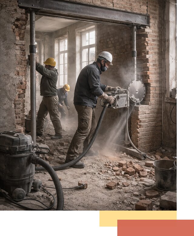 Прорезка проема в стене под дверной или оконный проем в Можге