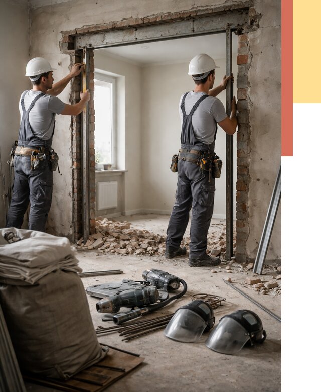 Расширение дверного проема в Можге от 12660 руб. под ключ | ОТДЕЛОЧНИК-Мжг