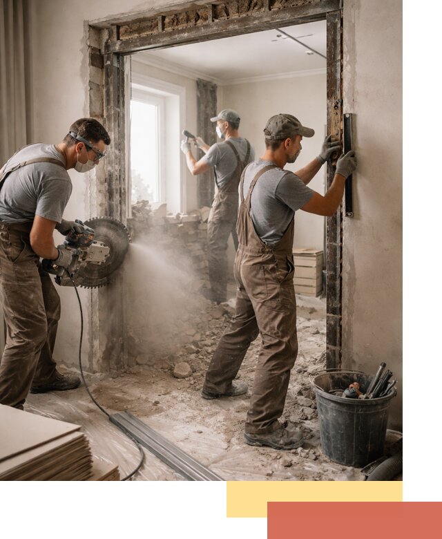 Расширение дверного проема под установку новой двери в Можге