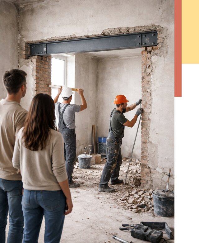 Усиление проема в стене в Можге от 9622 руб. — усиление дверного проема металлоконструкцией | ОТДЕЛОЧНИК-Мжг