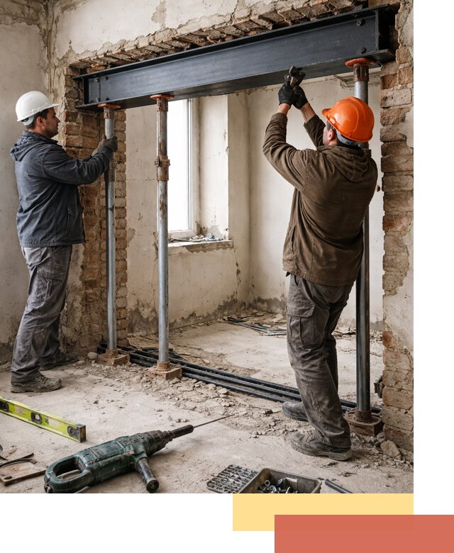 Усиление проема в стене в Можге для расширения и безопасности