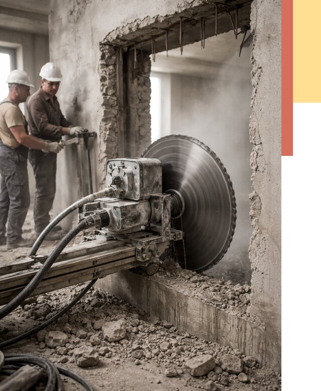 Алмазная резка проемов в Можге от 4558 руб. быстро и недорого | ОТДЕЛОЧНИК-Мжг